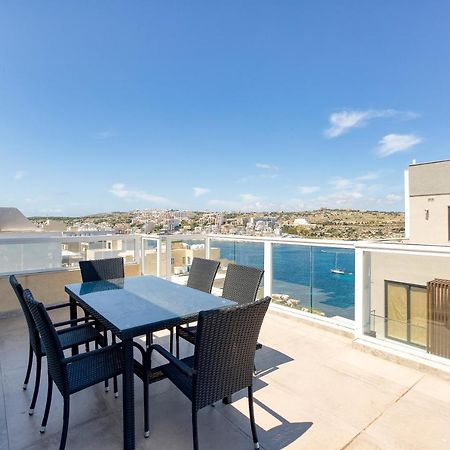 Lux Sea Front Penthouse With Breathtaking Views In St Pauls By 360 Estates Leilighet San Pawl il-Baħar Eksteriør bilde
